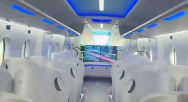 超導電動高速懸浮列車內部什麼樣？